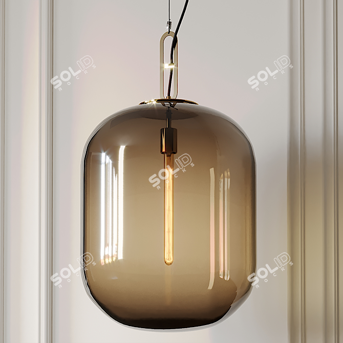 Max Large Pendant Light Stone Lighting 3D model image 2