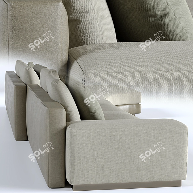 Title: Minotti Daniels Sofa - Exquisite Design 3D model image 2