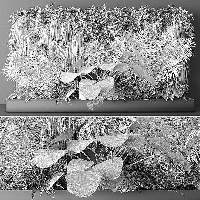 Polys Vertical Garden Kit 3D model image 2