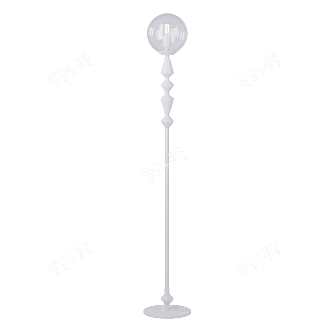 Elegant Dome Floor Lamp 3D model image 3