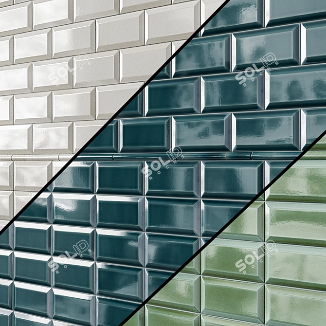 Title: Adex Modernista Ceramic Wall Tiles 3D model image 1