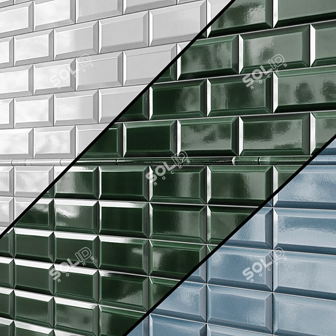 Title: Adex Modernista Ceramic Wall Tiles 3D model image 2