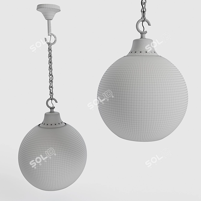 Modern Lamp by Luigi Caccia 3D model image 2