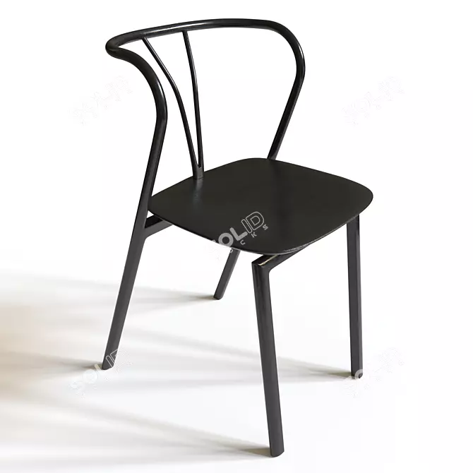 Elegant Ergonomic Chair 3D model image 1