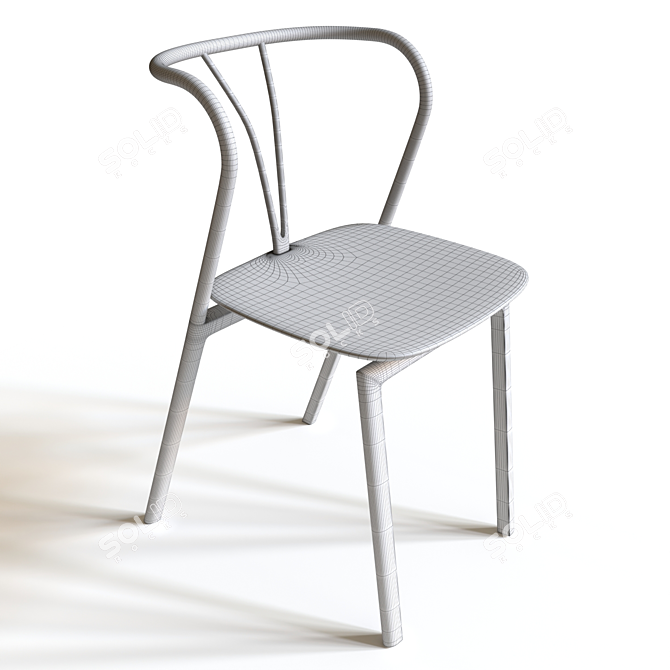 Elegant Ergonomic Chair 3D model image 2