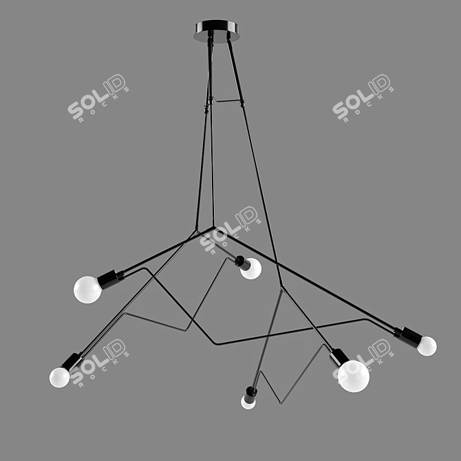 Divergence Pendant Light 3D model image 1