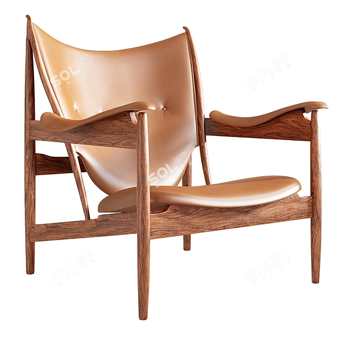 Danish Design Icon: Chieftains Chair 3D model image 1