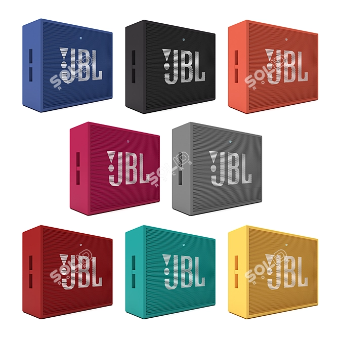 Portable JBL Go Speaker 3D model image 3