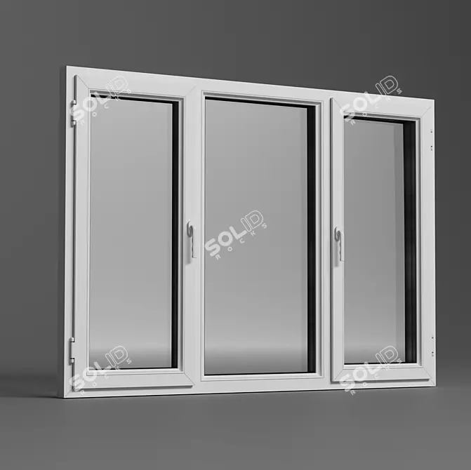 Elegant Windows Ensemble by Birdal 3D model image 2