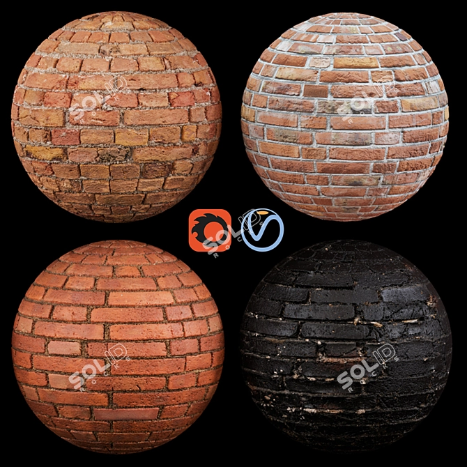 Title: Brick Material Pack 3D model image 1