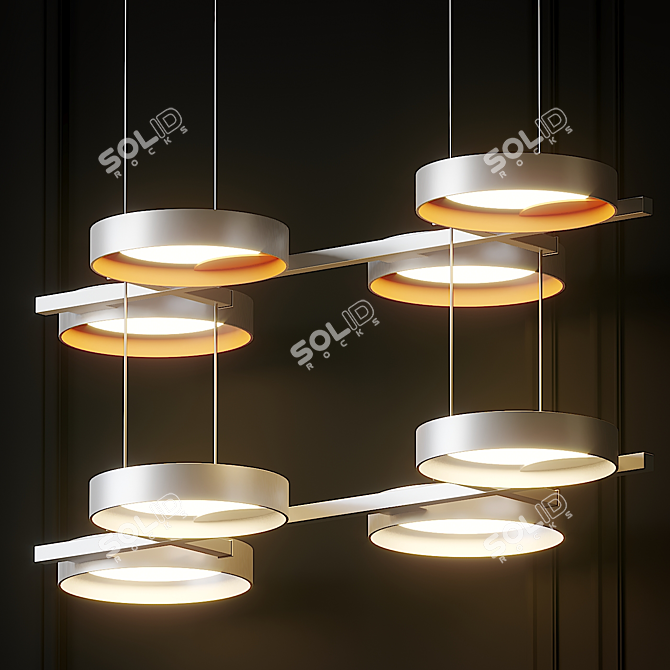 Modern LED Pendant Light 3D model image 2