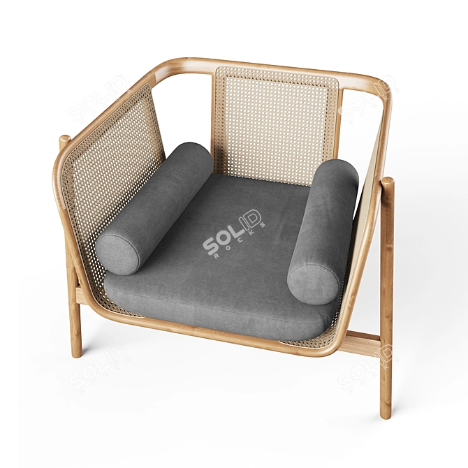 Cozy Reclining Lounger 3D model image 2