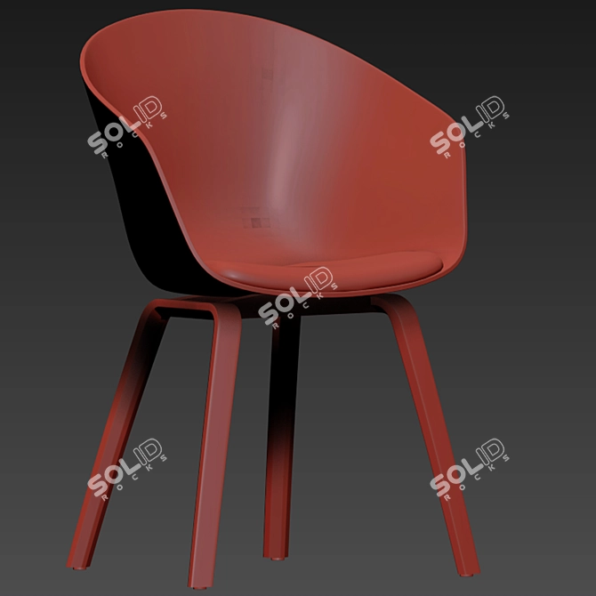 Modern Comfort Armchair 3D model image 3