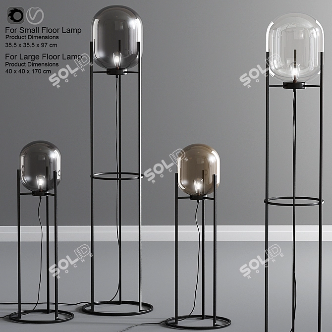 Contemporary Lighting: Modern Floor Lamps 3D model image 1