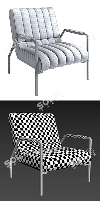 Rekord Retro Revival Chair 3D model image 3