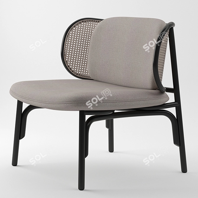 Suzenne Lounge Chair: Modern Comfort 3D model image 1