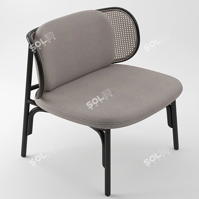 Suzenne Lounge Chair: Modern Comfort 3D model image 3