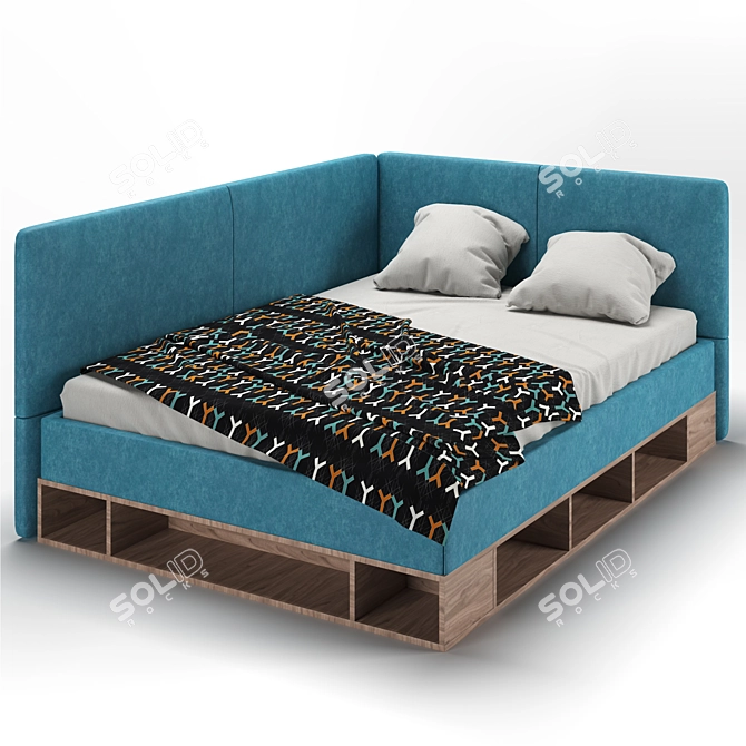 Lancaster Ottoman Bed - Lift Mechanism 3D model image 1