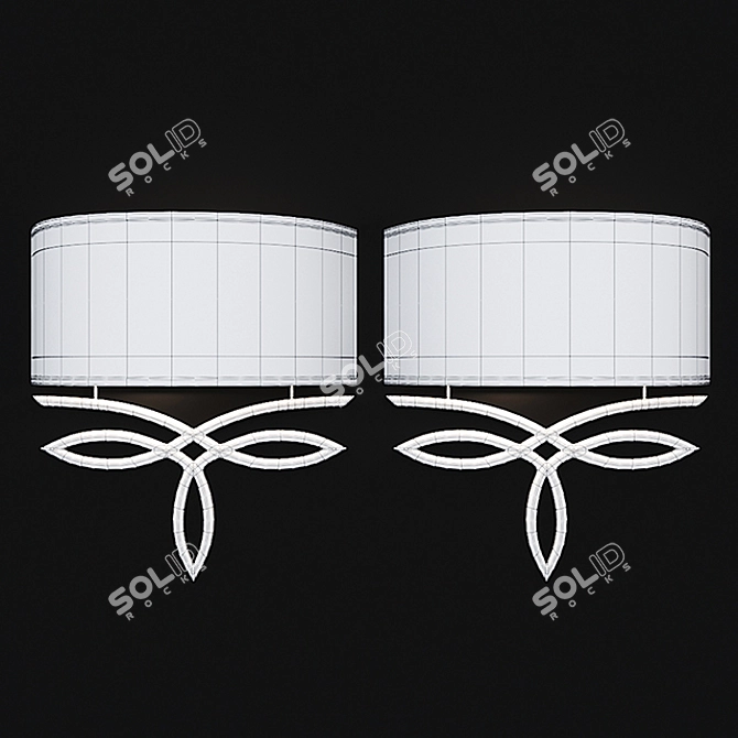 Freya Teona Wall Sconce: Elegant Illumination 3D model image 2