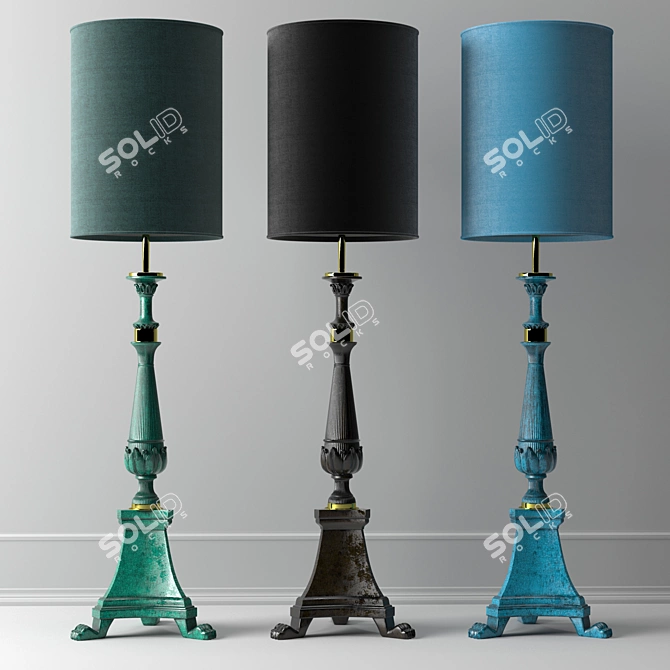 Modern Simone Granchi Designed Floor Lamp 3D model image 1