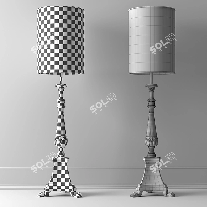 Modern Simone Granchi Designed Floor Lamp 3D model image 3