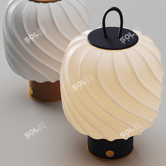 Delightful Ice Cream Lamp 3D model image 2