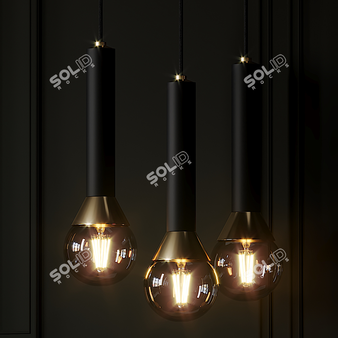 Minimalist Pendant Lighting: Via Pendant 3D model image 2