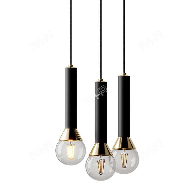 Minimalist Pendant Lighting: Via Pendant 3D model image 5