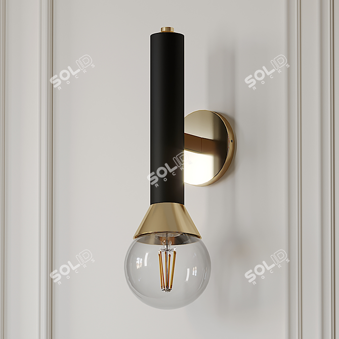 Via Wall Sconce | Elegant Lighting Solution 3D model image 1