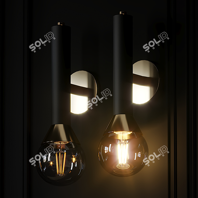 Via Wall Sconce | Elegant Lighting Solution 3D model image 2