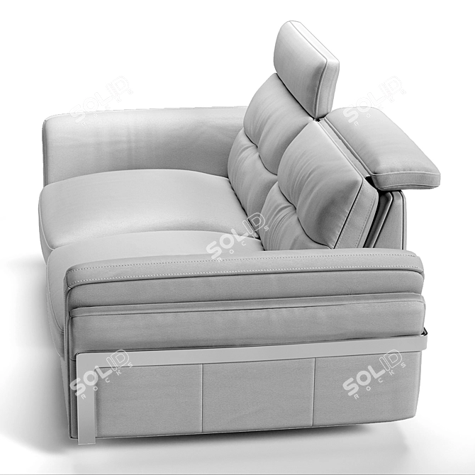 Modern Italian Style: Satis Folk Sofa 3D model image 3