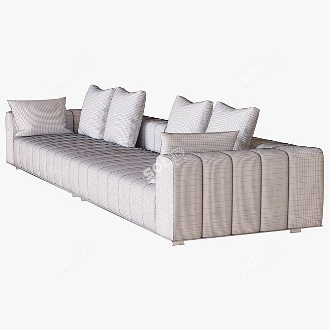 Elegant Freeman Tailor Sofa Minotti 3D model image 3