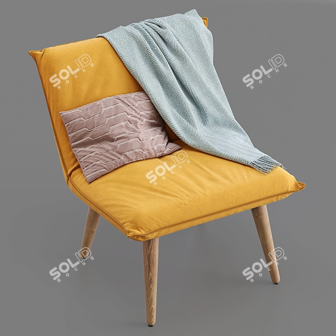 Modern House by John Lewis Accent Armchair 3D model image 4