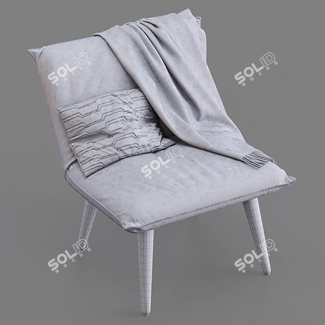 Modern House by John Lewis Accent Armchair 3D model image 5