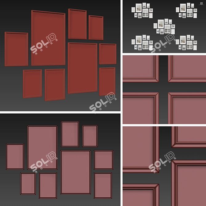 Versatile Picture Frames Collection 3D model image 3