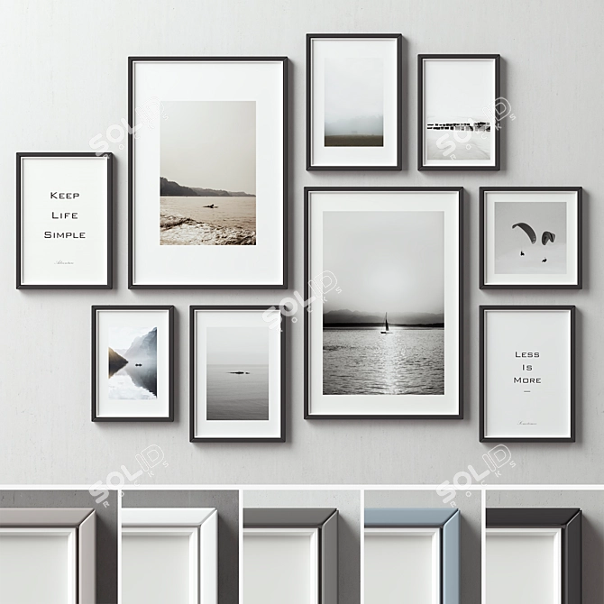 Versatile Picture Frames Collection 3D model image 5