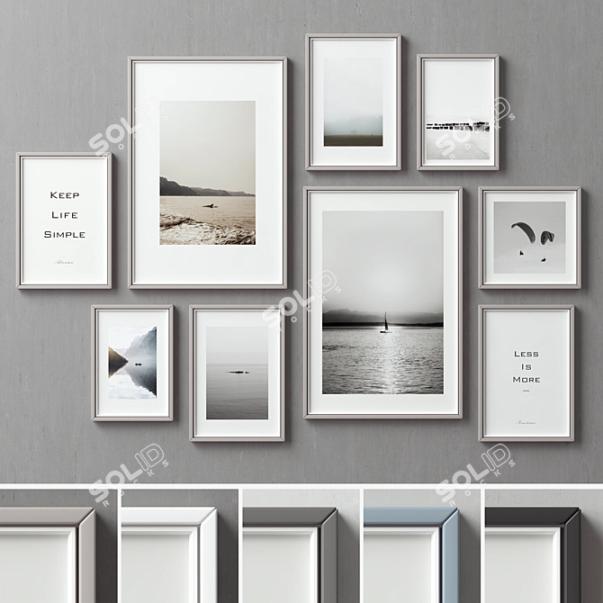 Versatile Picture Frames Collection 3D model image 6