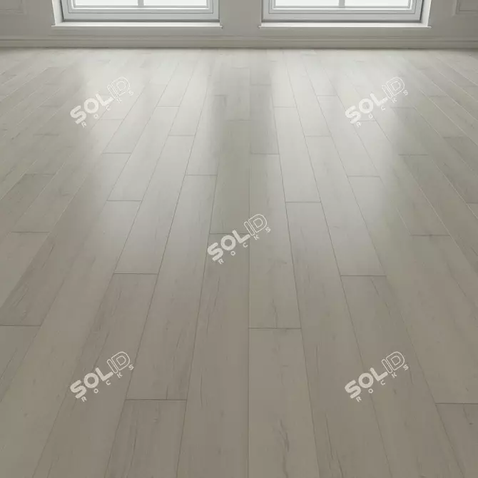 Natural Wood Laminate Flooring 3D model image 1