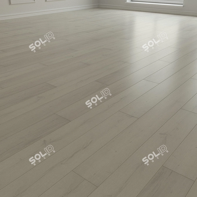 Natural Wood Laminate Flooring 3D model image 2