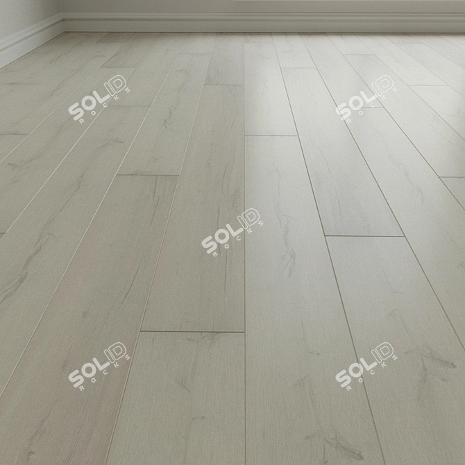 Natural Wood Laminate Flooring 3D model image 3