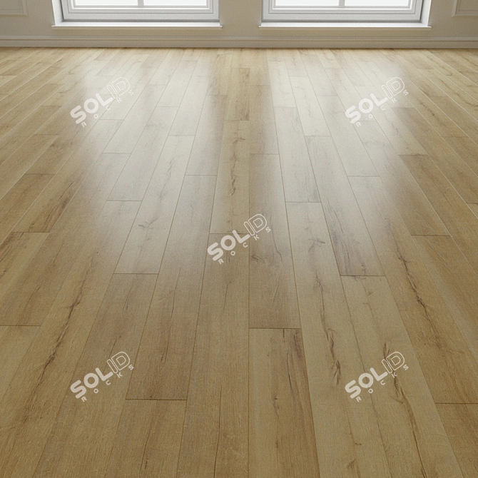 Natural Wood Parquet Laminate 3D model image 1