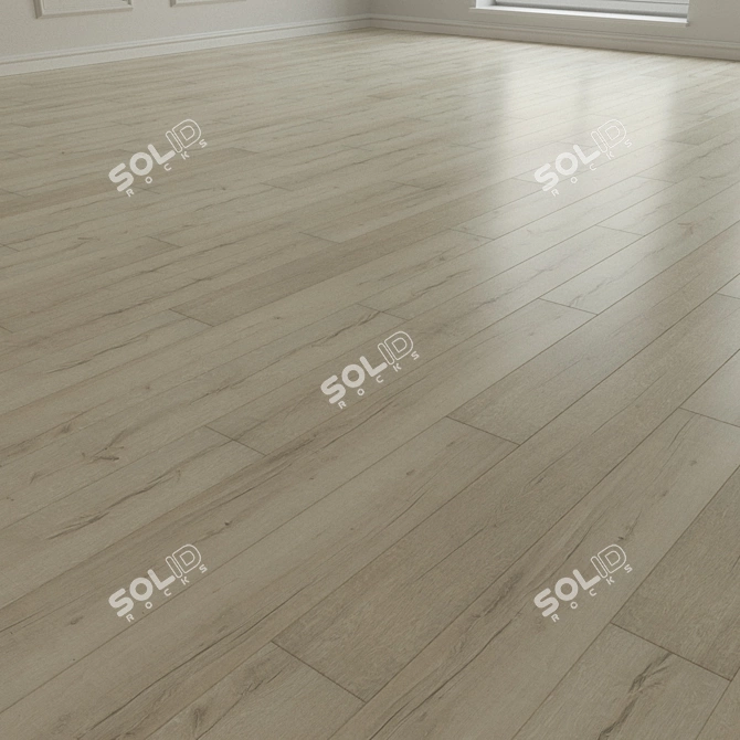 Natural Wood Parquet Laminate 3D model image 2