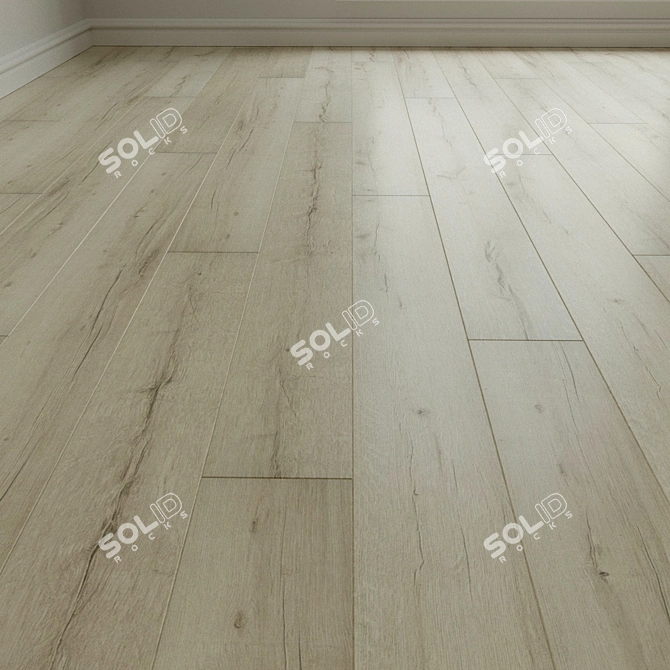 Natural Wood Parquet Laminate 3D model image 3