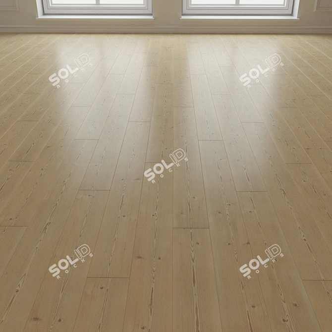 Natural Wood Laminate Parquet 3D model image 1