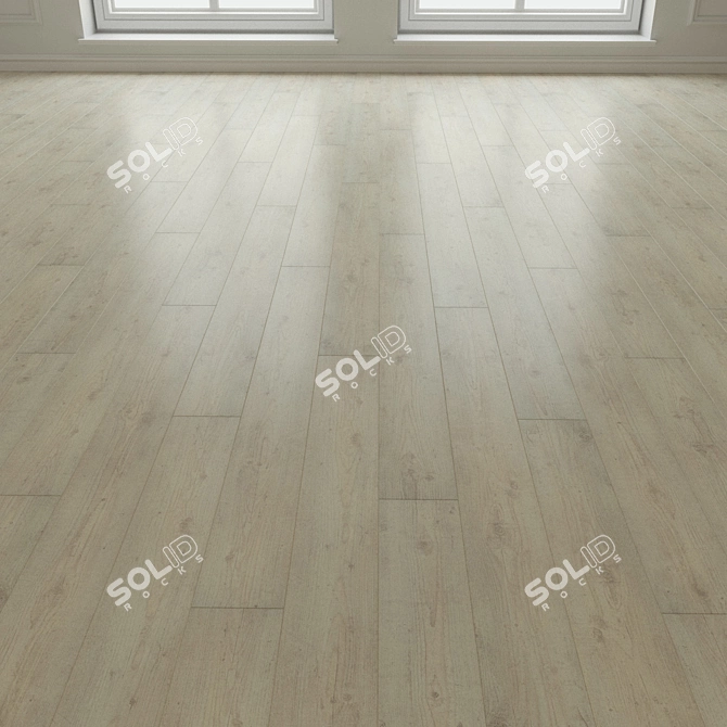 Natural Wood Parquet Laminate 3D model image 1