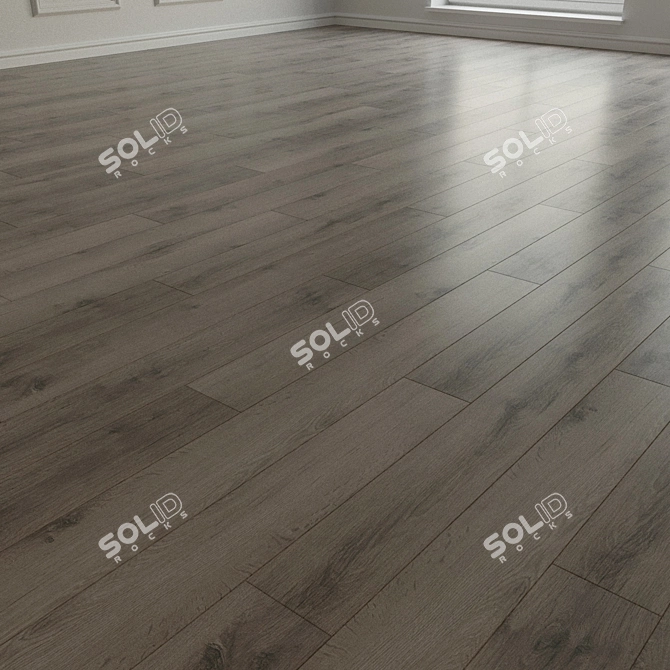 Natural Wood Laminate Parquet 3D model image 2