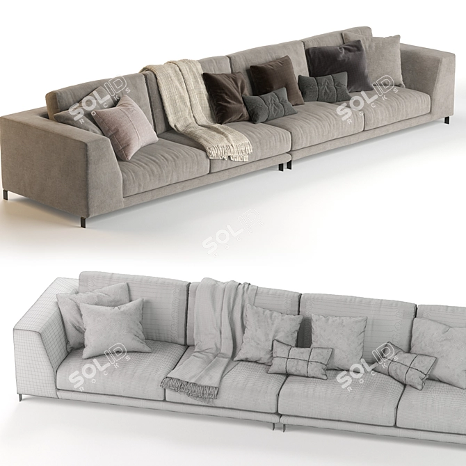 Elevate your space with the Artis Sofa 3D model image 3