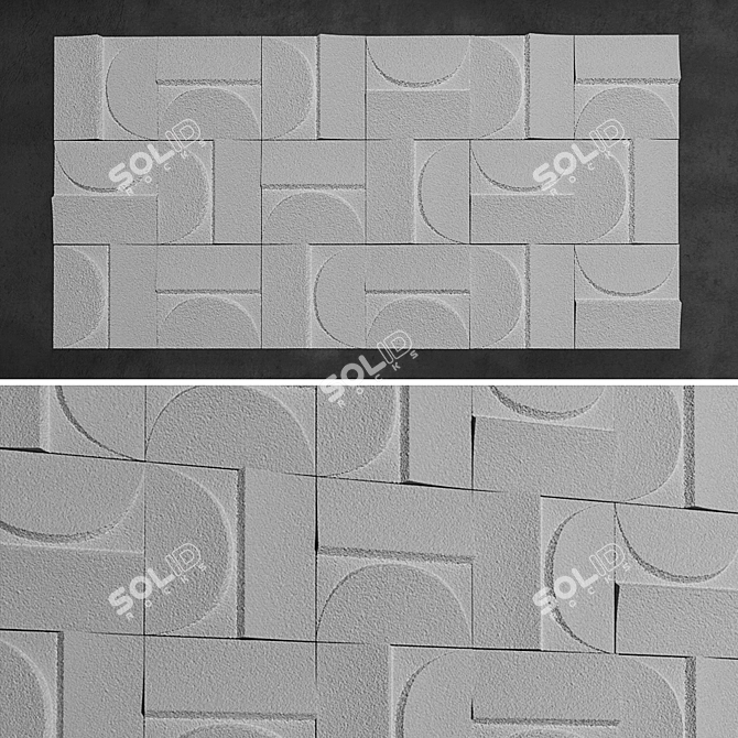 Kenzan Wall Tiles: Versatile Design Solution 3D model image 1