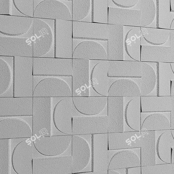 Kenzan Wall Tiles: Versatile Design Solution 3D model image 2