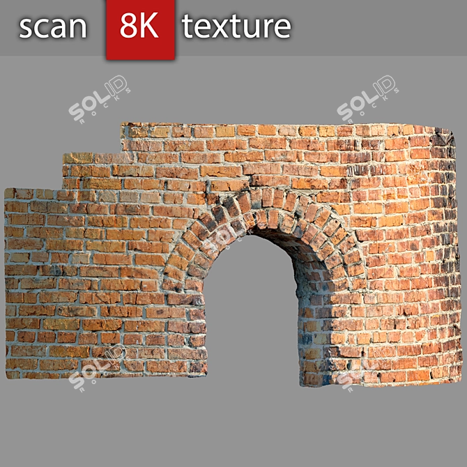 Title: Detailed Brick Arch Model 3D model image 1